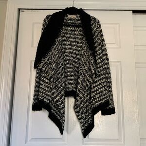 White and black sweater